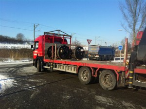 NS162 wielassen gaan op transport NS162 wielassen gaan op transport
